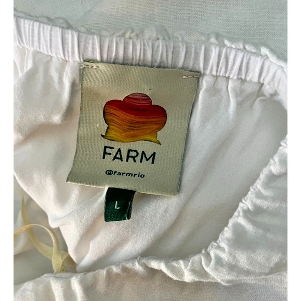 FARM Rio Cream Tiered Maxi Dress with Front Bow - Picture 7 of 8
